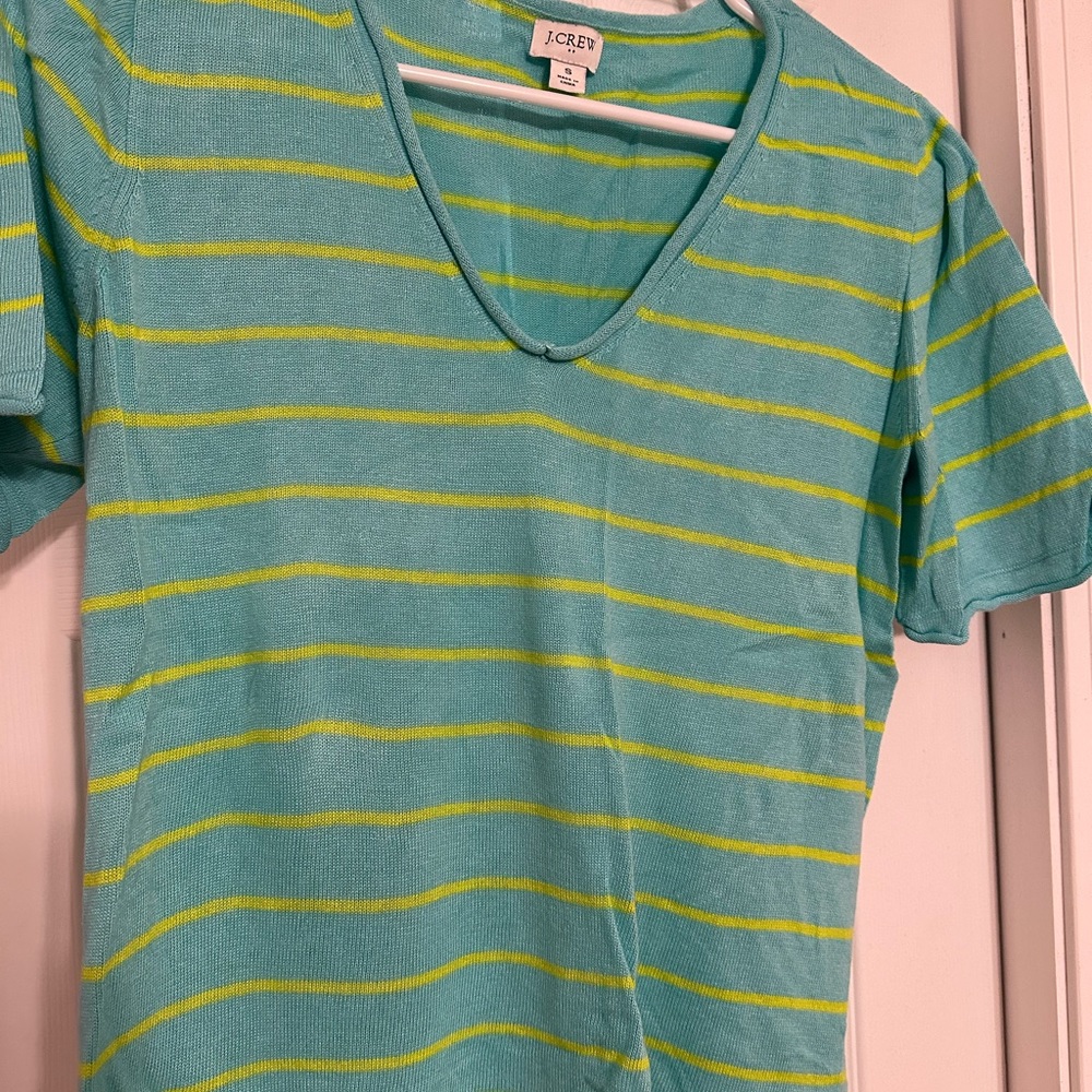 🍁FALL CLEANOUT- MAKE AN OFFER! 🍁 J.Crew short sleeve striped sweater